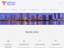 Tablet Screenshot of democratsforequality.org